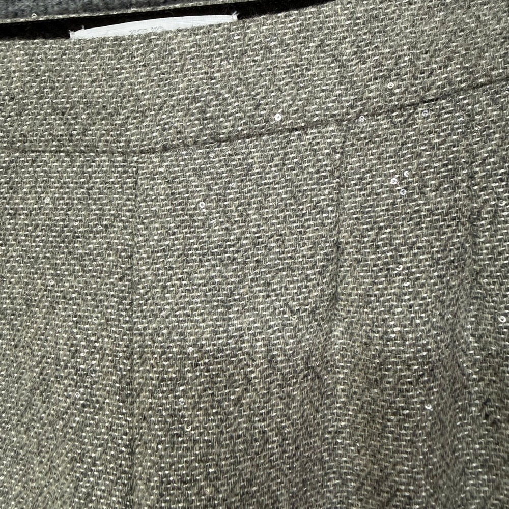 Talbots RSVP Dress Pants Womens 4P Gray Wool Blend Sequin Holiday Party NWT - Picture 11 of 14